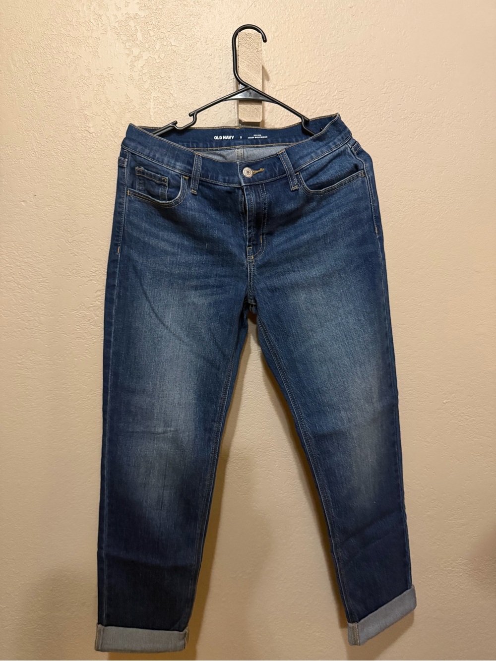 Old Navy Women's Medium Blue Boyfriend Jeans